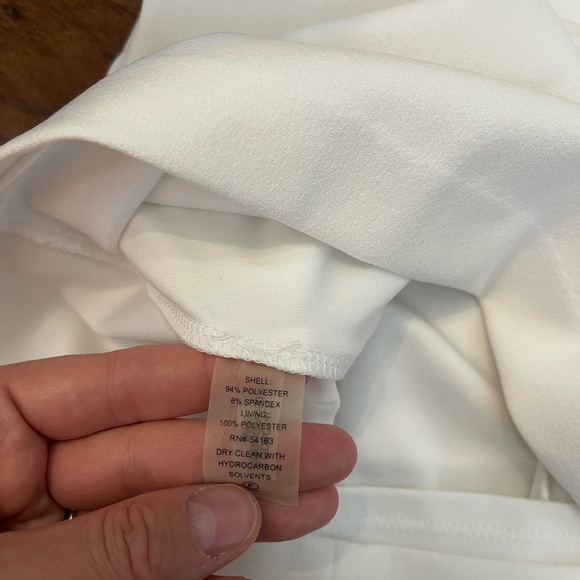 Calvin Klein White and Black Sheath Dress Size 4 - Picture 3 of 4